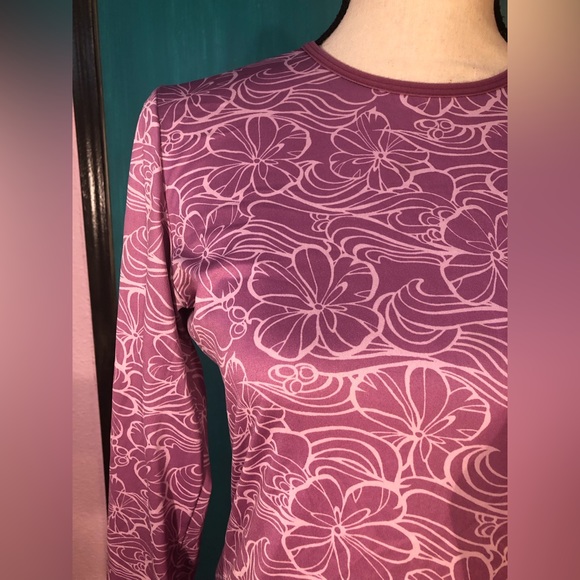 Patagonia Apilene Purple Floral Long Sleeve - Picture 7 of 14